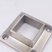 Edelstahl Quadratischer Flanschfuß für Treppengeländer-Zubehör