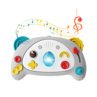 Console de jeu éducative interactive Hibou avec musique et lumières portables, jouet en plastique pour enfants, ordinateur portable d'apprentissage pour salle de jeux