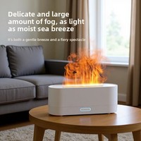 Diffuseur ultrasonique à flamme simulée colorée, humidificateur de bureau USB, lampe d'ambiance aromathérapie aux huiles essentielles