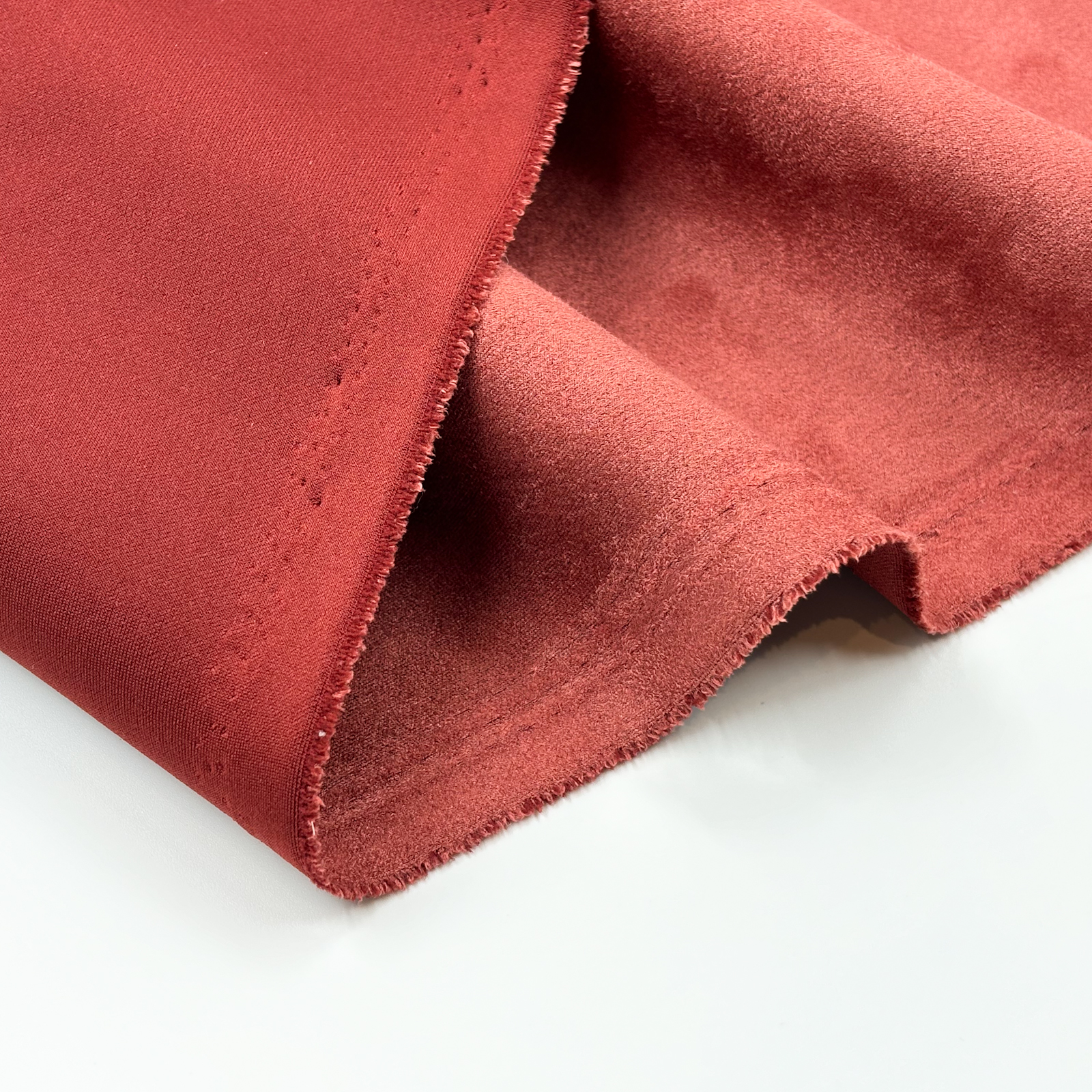 Recycled Thick Elastic Waterproof Microfiber Scuba Suede Textile Fabric
