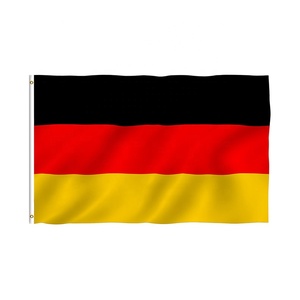 Bandera de fútbol de Alemania con logotipo, pequeña cantidad mínima de pedido, económica, de gran tamaño, para sublimación o con pantalla voladora - Product Image 3