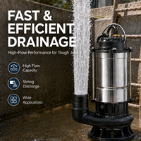 Pompe submersible à broyeur de déchets 220V pour fosse septique, drainage des boues et eaux usées, petite pompe à eaux usées domestique