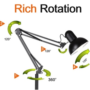 Mỹ Bắc Âu Có Thể Điều Chỉnh Linh Hoạt Đu Cánh Tay Dài Văn Phòng Đọc Sách Kim Loại Công Nghiệp Hiện Đại Thường Vụ Đèn Sàn - Product Image 6