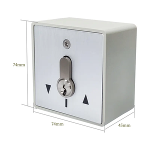 Interrupteur de porte automatique Sécurité électrique Interrupteur à clé momentané Montage en surface <span class=keywords><strong>Volet</strong></span> <span class=keywords><strong>roulant</strong></span> étanche Interrupteur mural à clé onduleur - Product Image 3