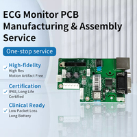PCBA médical certifié ISO 13485 pour moniteur ECG - Carte de diagnostic cardiaque, assemblage de circuits imprimés haute fiabilité