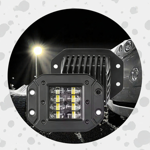 Phare de travail LED 8D Spot 24W 5 pouces à montage encastré, feu antibrouillard 12V pour voiture, camion, 4x4, UTV, VTT - Product Image 3