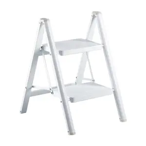 Hot Aluminum Wider And Thicker Non-slip Pedal 2 Step Small Ladder 2 Step Folding Ladder