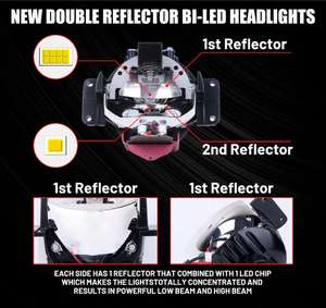 Popular Lente de Proyector Bi-LED de 2.5 Pulgadas No Destructiva para Faros Delanteros, Proyector Hiperboloide con Línea de Corte Homologada por la UE - Product Image 5