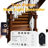 Lumière d'escalier intelligente Tuya Zigbee 3.0 avec capteur de mouvement, contrôle à distance par application, température de couleur 3000-6500K, certifiée CE, bandes LED COB