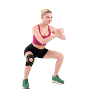 Genouillère légère et respirante à compression réglable pour la protection sportive