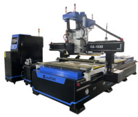 Máquina de tallado de fabricación de muebles de madera enrutador CNC ATC de 4 ejes con sierra balde