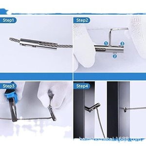 YD Stainless Steel Slotted Connector T316 Elbow Anchor Terminal 18mm Wire Rope Railing Concealed Accessory - Product Image 5