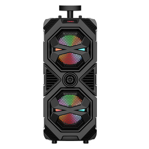 Wesdar xu hướng sản phẩm 9W 2400mAh màu xanh răng đôi sừng loa không dây với tổ ong RGB ánh sáng hỗ trợ TWS AUX Microphone - Product Image 1