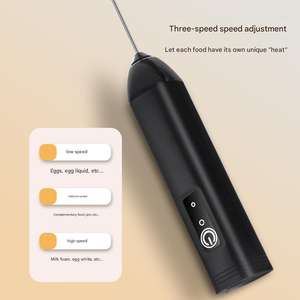 Mousseur à lait portatif rechargeable en gros, gadgets de cuisine amovibles, outil de pâtisserie réutilisable, catégorie mélangeurs - Product Image 5
