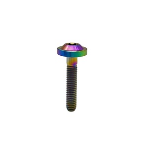 Tornillos de Cabeza Hexagonal de Titanio GR5 Anodizados con Rosca Fina Métrica M4 M5 para Motocicletas y Bicicletas - Product Image 2