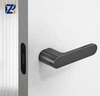 Ensemble de serrures de porte de chambre silencieuses magnétiques de style italien minimaliste, quincaillerie écologique en alliage d'aluminium pour usage hôtelier