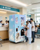 Distributeur automatique de crème glacée molle 24h/24 sans personnel, écran tactile, kiosque de vente de crème glacée en libre-service avec plusieurs saveurs