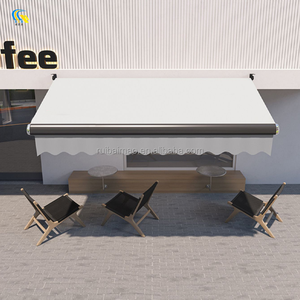 مصنع في الهواء الطلق سبائك الألومنيوم الكهربائية للطي كامل مربع المظلات تلسكوبية لاستخدام الفناء مربع المظلات نوع للباحات - Product Image 5