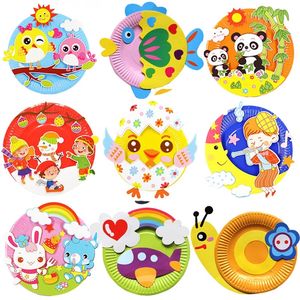 Plaque en papier créative pour enfants, kit de bricolage, pâte, jouet, activités manuelles, peinture, école <span class=keywords><strong>maternelle</strong></span>, pièces - Product Image 3