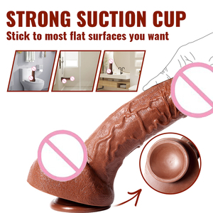 Силиконовый фаллоимитатор Sensanova с присоской – 100% водонепроницаемый, реалистичный дизайн большого члена, вес 663 г, производство Хунань, бесплатная доставка - Product Image 5