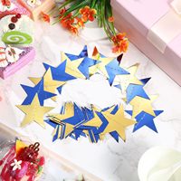 Guirlande étoilée de 4 m, décoration de 13 pieds, étoiles dorées brillantes, bannière suspendue, toile de fond pour fiançailles, mariage, baby shower