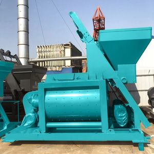 Malaxeur à béton à double arbre JS1000, capacité 1,0 m³, malaxeur à action forcée pour centrale à béton fixe - Product Image 2