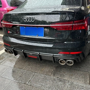 ขอบกันชนคาร์บอนไฟเบอร์สไตล์ A6 <span class=keywords><strong>S6</strong></span> K สำหรับ <span class=keywords><strong>Audi</strong></span> A6 <span class=keywords><strong>S6</strong></span> C8 <span class=keywords><strong>2020</strong></span> + อัพเกรดกันชนหลังแผ่นกระจายแสง - Product Image 6