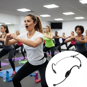 Micro-casque universel en métal léger et confortable Neutron NHS747, à directivité cardioïde, conception filaire pour les instructeurs d'aérobic - Product Image 1