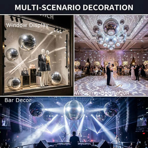 Ornement Réfléchissant Géant <span class=keywords><strong>pour</strong></span> Affichage en Centre Commercial, Prix d'Usine, Boule <span class=keywords><strong>de</strong></span> Noël en PET Finition Miroir, Décoration <span class=keywords><strong>Extérieure</strong></span> Surdimensionnée <span class=keywords><strong>pour</strong></span> Événements - Product Image 6