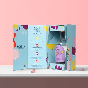 Customize Luxury Fancy Paper Packaging Wine Gift Box Wholesale Cardboard Customized Single/multi-bottle Wine Bag Gift Box