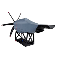 Modèle de Moteur d'Avion C130 Rotatif en Impression 3D Créative, Ornement de Table avec Effet d'Éclairage, 30x20x20cm, Vitrine de Collection