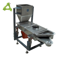 Tamis vibrant linéaire à double couche pour le classement des grains de café, des graines de moutarde et des granulés, machine de tamisage vibratoire pour l'industrie alimentaire