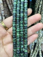 Accessoires de style classique pour femmes, collier et bracelets Heishi en pierre de jaspe naturelle 1*6 MM, pierres précieuses en vrac à changement de couleur, bijoux