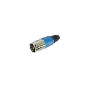 Cualquier marca 3P MACHO XLR PLUG - NICKEL - BLUE - Product Image 1