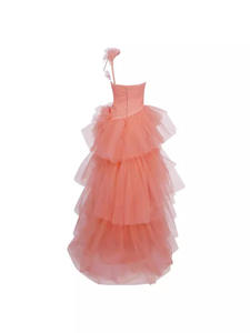 S3102L Nouvelle <span class=keywords><strong>robe</strong></span> de <span class=keywords><strong>soirée</strong></span> élégante à fleurs en trois dimensions, épaules dénudées, jupe plissée, tenue de <span class=keywords><strong>soirée</strong></span> formelle pour adultes - Product Image 3