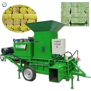 Farm Use Hay Silage Baler Straw Pressure Storage Block Machine Straw Bagging Baler