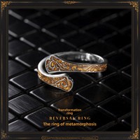 Boîte à bijoux Dark Souls III Tungsten Reversal Ring, bijoux de corps raffinés, emballage de bijoux, bijoux de corps tendance, argent 999