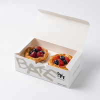 Boîtes à pâtisserie blanches personnalisées, emballages de boulangerie imprimés sur mesure pour gâteaux, desserts, croissants, plats à emporter, qualité alimentaire, vente en gros