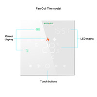 Thermostat modulateur à écran tactile LED CE 24 Vac Hotowell pour ventilateur EC