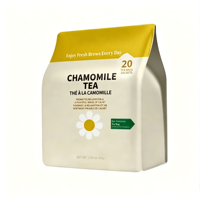 OEM ODM Thé aux herbes de camomille GMP HACCP Halal 20 sachets pyramidaux 30g Sans caféine Sans arôme