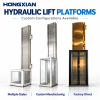 Plateforme élévatrice hydraulique de 3 à 8 m, petit ascenseur simple pour grenier domestique, machine de levage à deux étages pour intérieur et extérieur