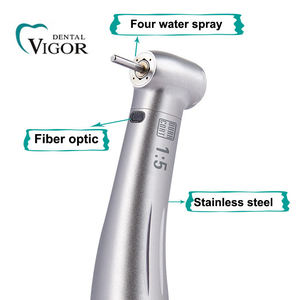 หัวกรอไฟเบอร์ออปติก Vigordental VG-1:5 1:5 แบบเพิ่มความเร็ว รุ่นขายดี ตัวเครื่องสแตนเลส ใช้กับมอเตอร์ไฟฟ้า FG Bur - Product Image 3