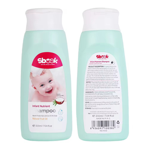 SBOOK Olio di Cocco Naturale, <span class=keywords><strong>Shampoo</strong></span> Delicato Senza Lacrime <span class=keywords><strong>per</strong></span> <span class=keywords><strong>Neonati</strong></span> 200ml, <span class=keywords><strong>Shampoo</strong></span> Nutriente <span class=keywords><strong>per</strong></span> <span class=keywords><strong>Neonati</strong></span> con Cuoio Capelluto Sensibile - Product Image 3