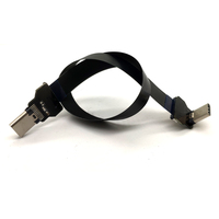 Câble Usb Plat Flex Mince Plat FPC FPV USB 2.0 Câble d'extension de données Angle de 180 degrés Cordon de charge de données USB