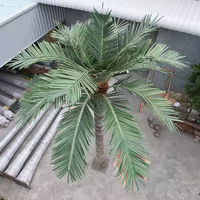 Arbres artificiels anti-UV de grande taille, palmiers géants, cocotiers, décoration extérieure pour l'aménagement paysager, directement de l'usine