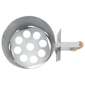 W2B VidaXL acciaio zincato a carbone griglia camino strumento essenziale per barbecue - Product Image 3