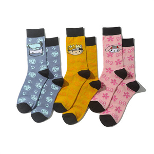Nuovi cartoni animati Anime calcetine di cotone Funky calzini divertenti da uomo Skarpetki Chaussettes donne novità Crew calzini - Product Image 4