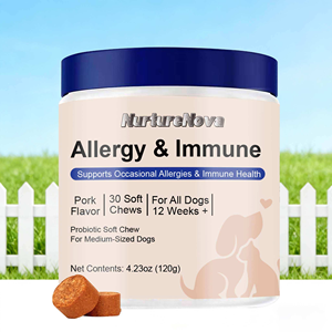 <span class=keywords><strong>Friandises</strong></span> à mâcher molles pour chiens : Soulagement des allergies et soutien immunitaire, à l'huile de chanvre et probiotiques, sans céréales, pour la santé de tous les chiens - Product Image 2