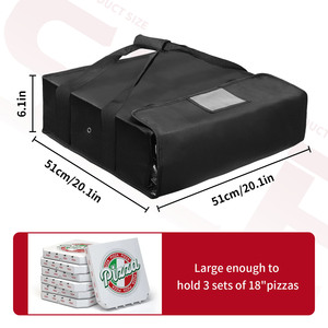 Pizza Bag Insulated Food Carrier 12 Inch Handle Thermal Cooler For Delivery - Product Image 4