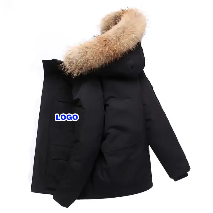 Men'S New Down Canada Jacket Outdoor Thickening Wind-Resistant Cold Short Winter Fashion Work Couples Plus Size Jacket men